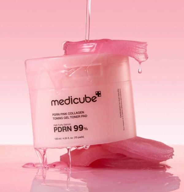 medicube PDRN Pink Collagen Toning Gel Toner Pads 70ea