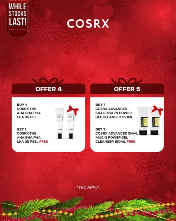 BUY 1 COSRX THE AHA BHA PHA LHA 35 PEEL 30ML & GET 1 FREE