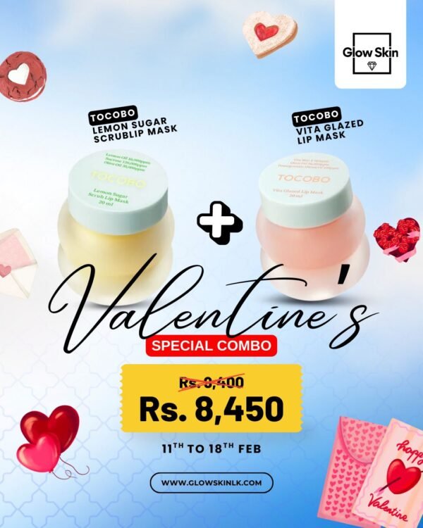 VALENTINE OFFER -TOCOBO LEMON SUGAR SCRUB  LIP MASK20g  + VITA GLAZED LIP MASK 20 g